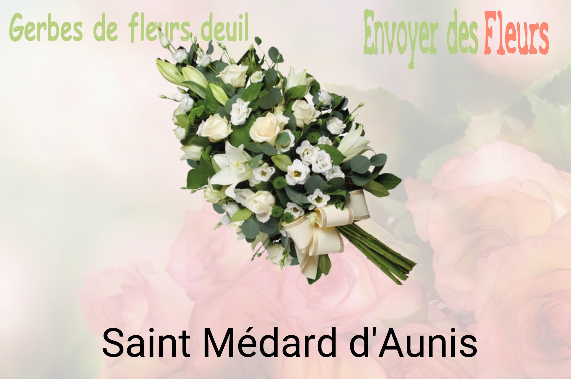 Gerbe de fleurs de deuil livrée à Saint-Médard-d'Aunis